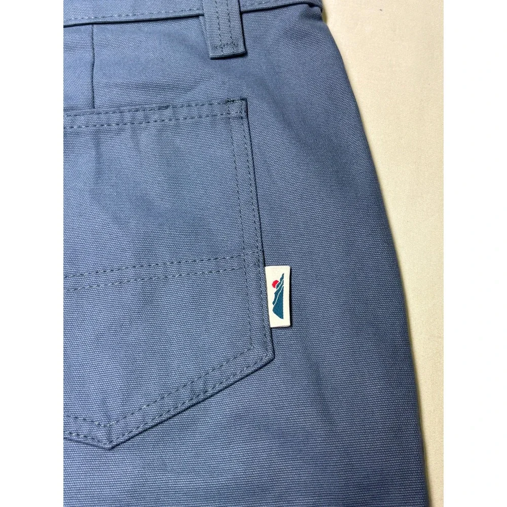 Edgevale North Coast Pants Mens W38 L36 Blue Gray Cotton Canvas Made USA Chino‎